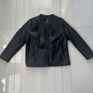 CAVALINI FAUX LEATHER JACKET